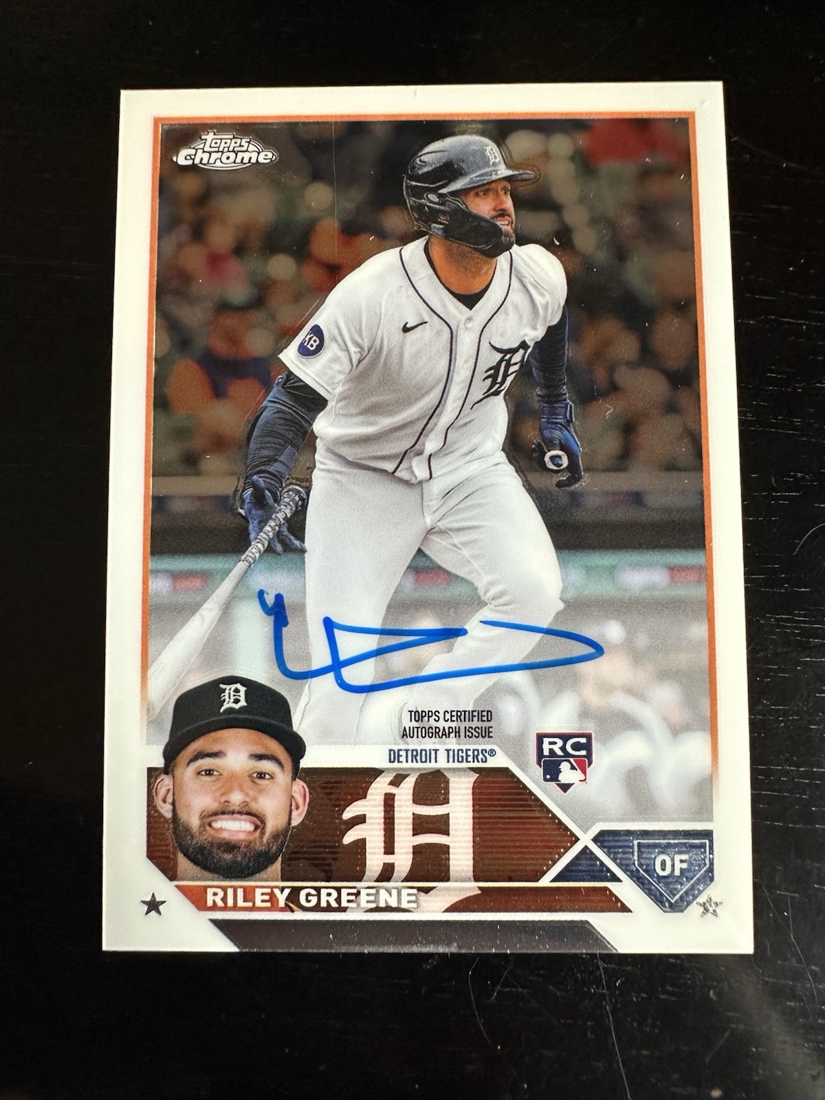 Riley Greene 2023 Topps Chrome #RA-RG Rookie Autographs Price 