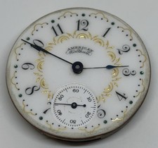 Waltham Pocket Watch Movement 16s 7 Jewels 1897 Runs