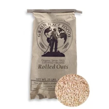 Organic Rolled Oats | 25 lb | Non-GMO | Shipping Included | Grain Place Foods