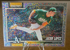 2026 Topps Series 1 #76 Jacob Lopez Athletics Confetti Foil Celebration