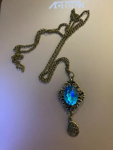 Blue Vintage necklace costume jewelry
