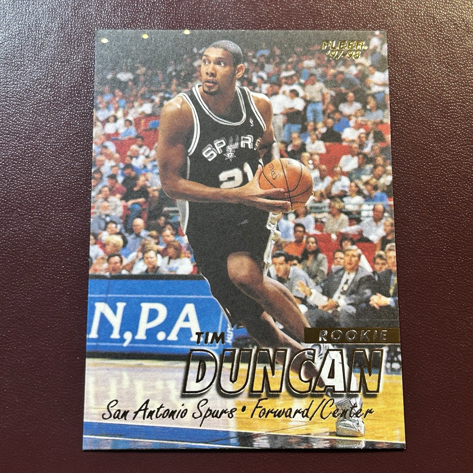 1997-98 Fleer: #201 Tim Duncan RC MINT+ PACK FRESH