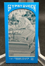 🔥2011 Topps Gypsy Queen CYAN MINI PRINTING PLATE Kelly Johnson TRUE 1/1 ARIZONA