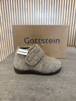 Gottstein  Alpine Racer RU  Hausschuh Laufschuh Kinderschuh Beige Gr.21-30 Neu