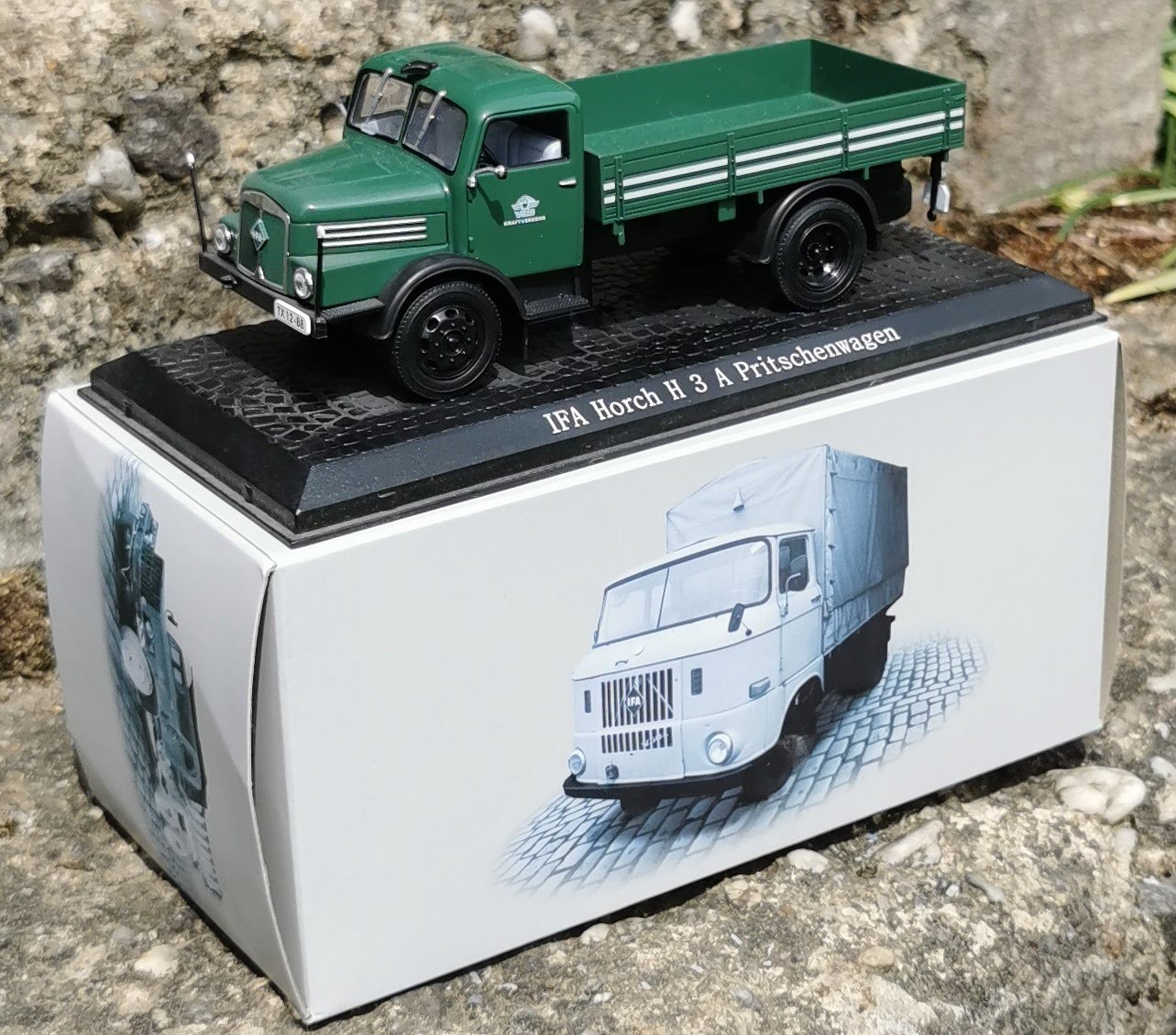 Rarität Atlas IFA Horch H 3 A Pritschenwagen 1:43 in Ovp Spur 0 geeignet