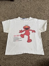 Vintage Elmo Youth Medium T Shirt 90s Sesame Street Made In USA