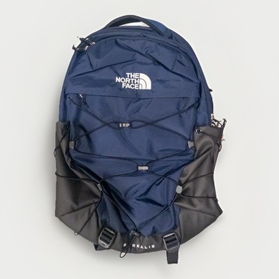 blue north face backpack mens The Cosmic Blue/Asphalt Grey Fall Line Stylishly functional Men's Backpacks & Daypacks |