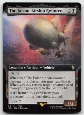 The Falcon, Airship Restored (Extended Art) Commander: FINAL FANTASY 116 R NM