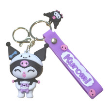 Kuromi Mascot 3D Keychain Backpack Purse Zipper Charm Brand New Free Shipping
