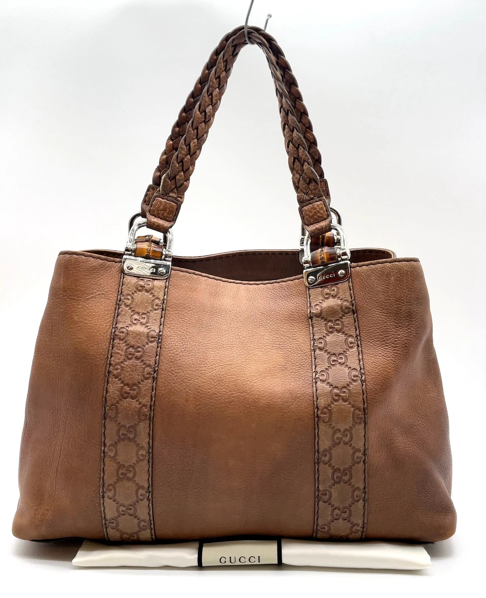 Gucci Guccissima Tote Brown Bags & Handbags for Women for sale | eBay