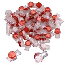 100-Pack K3 IDC Connector, 3-Port Telephone Wire Butt Splice Terminal, for 0....