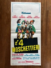 131S,LOCANDINA,i 4 MOSCHETTIERI 1963 Aldo Fabrizi Taranto Macario Bragaglia