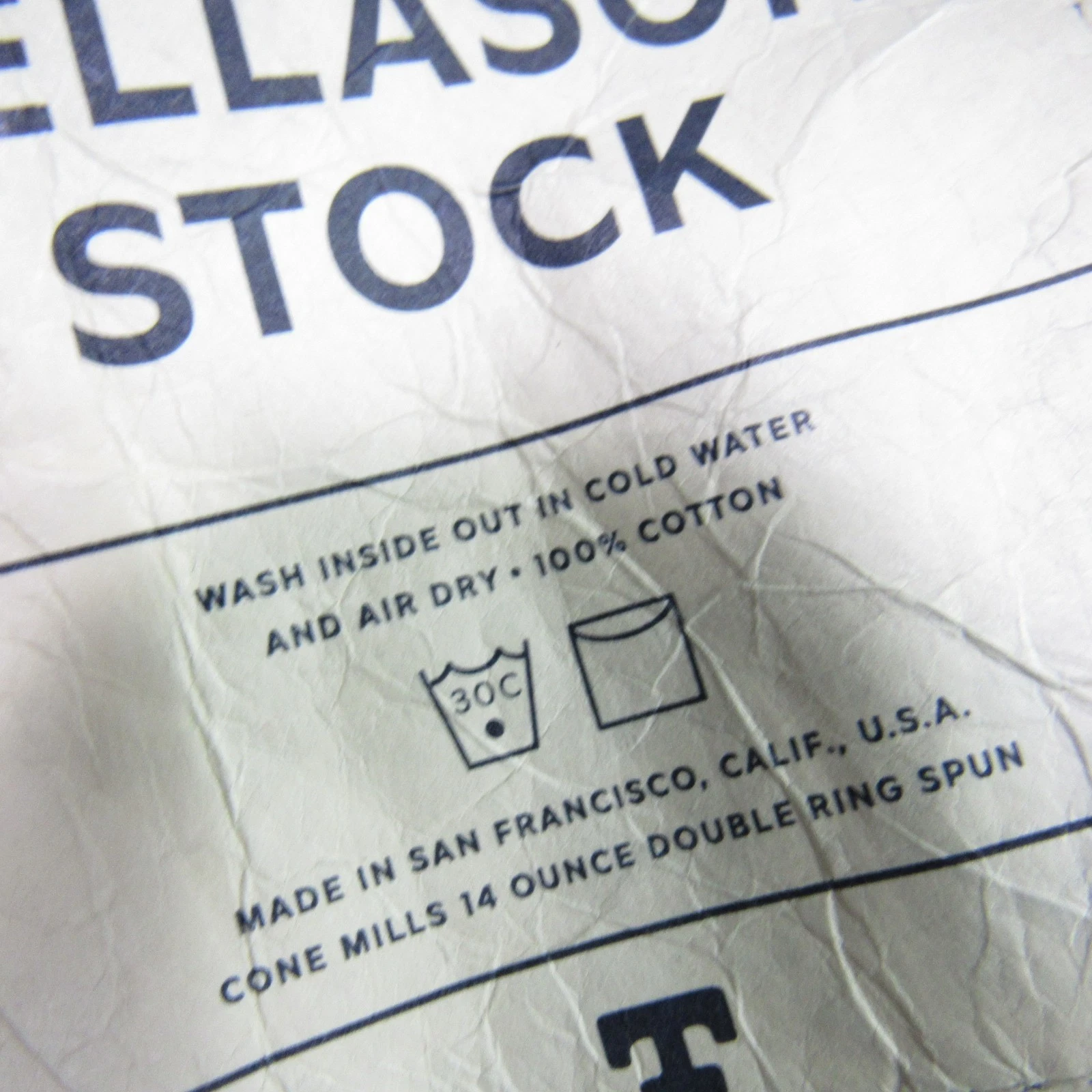 Tellason Stock Men's Size M Blue Denim Jacket Vintage Inspired Made in USA - product detail image 11