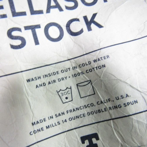 Tellason Stock Men's Size M Blue Denim Jacket Vintage Inspired Made in USA image 11