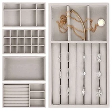 Velvet Liner Inserts Storage Case Drawer Display Collectibles Jewelry Organizer