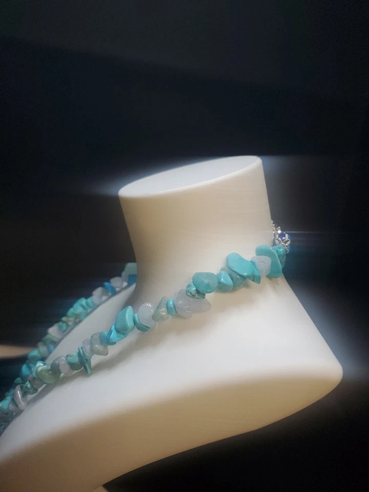 Collar cristal ágata teñido  Foto 3 de 4