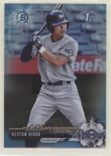 2017 Bowman Draft Chrome Sky Blue Refractor 4/399 Keston Hiura #BDC-75 0g3