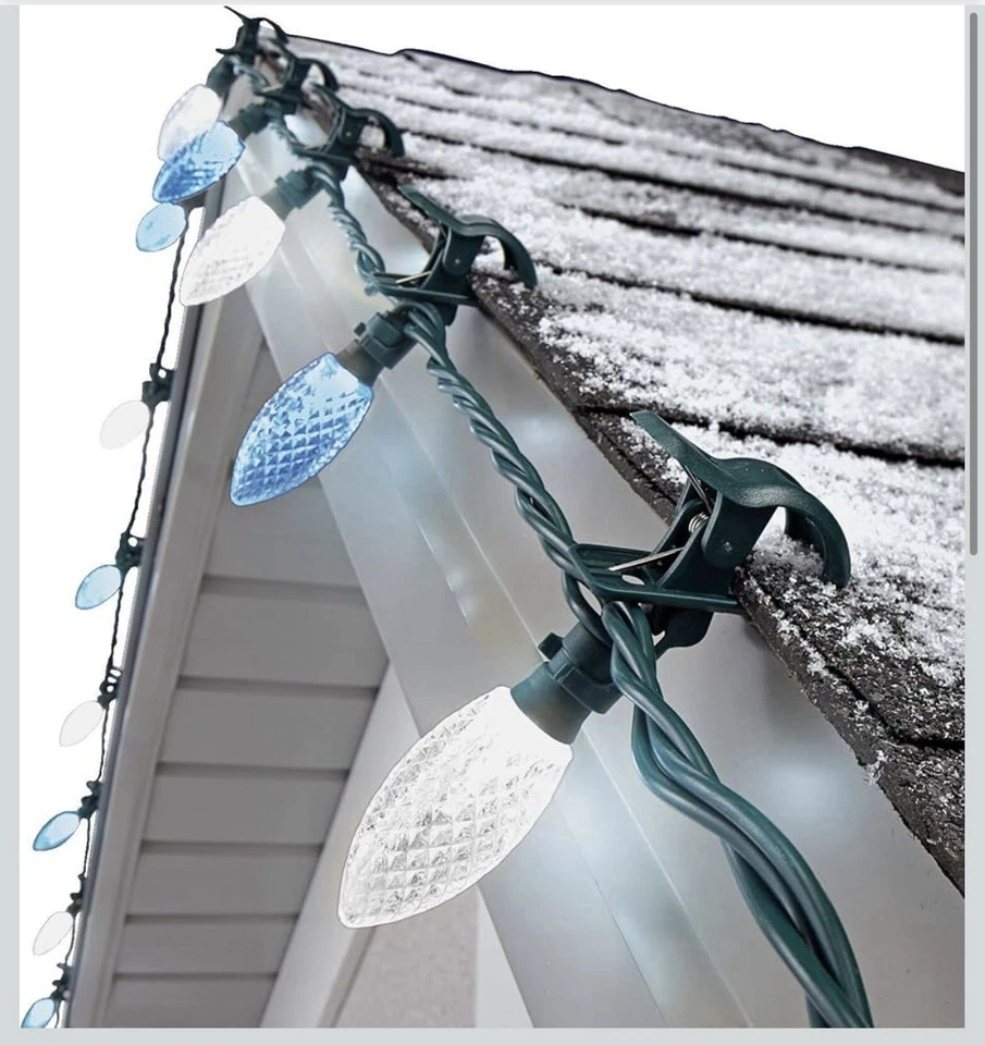 NOMA LED Light Set - C9 - Pure White & Blue 25-Ct. - 16.8 Ft Strand - Image 2 of 4