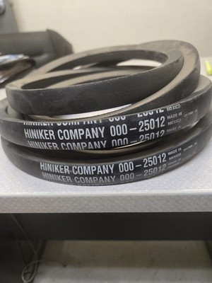 Matched Set HINIKER/ BRADY belts For Brady Stalk Choppers. Model 1680/1440
