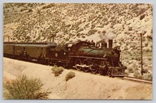 Nevada Northern 40 Baldwin Steam Locomotive Photochrome Postcard