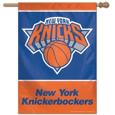 NEW YORK KNICKS KNICKERBOCKERS 28"X40" BANNER FLAG NEW WINCRAFT   