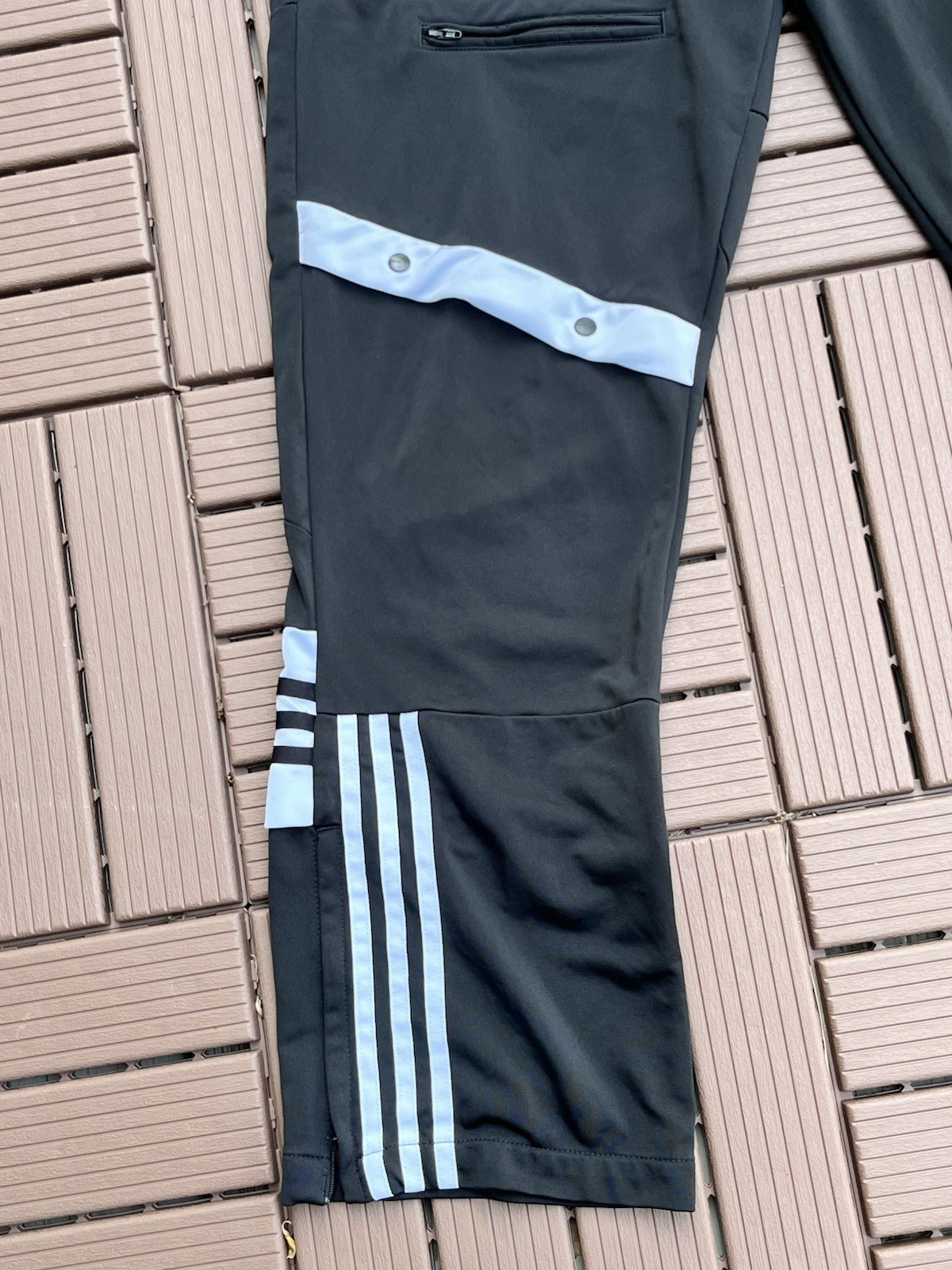 Adidas X Danielle Cathari Deconstructed Women's Size 1X Track Pants Black White image 2