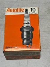 NOS Autolite 5285 Spark Plugs Box of 10 New old Stock Made in USA Factory Sealed