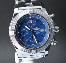 BREITLING A13370 SUPER AVENGER BLUE DIAL WATCH 48 MM (PAPER & MINT & ORIGINAL) 4