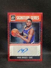 2018 Donruss Optic Mikal Bridges Choice Prizm Red Signature Series Auto Rookie