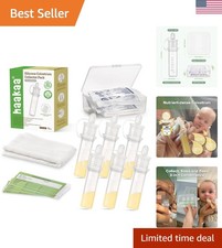 Colostrum Collector Kit - 6 Sterile  Reusable Silicone Collectors