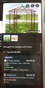 Wrought Iron Gazebo ~ Rustic