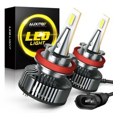 2X AUXITO H11 H8 LED Headlight Kit Low Beam Bulb Super Bright 24000LM Y13