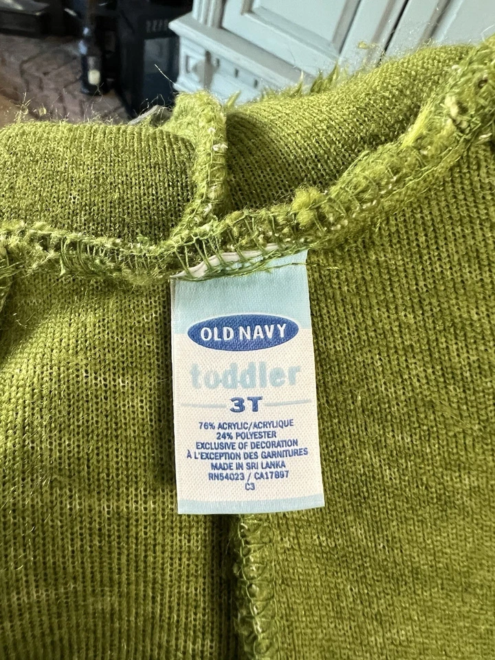 Disfraz de Halloween Monstruo Difuso Verde de Antiguo Azul Marino 3T Foto 4 de 4