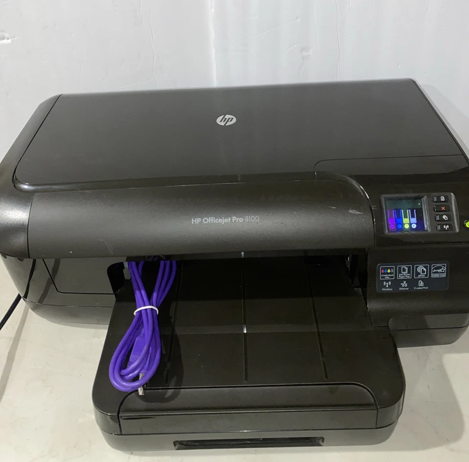 HP Officejet Pro 8100 Color Inkjet Printer With Full INK LOW USE Wi-Fi Duplex - Image 2 of 2
