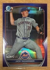 2023 Bowman Draft Chrome Jack Wenninger Purple Refractor /250 #BDC-68