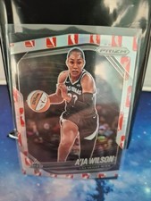2025 Panini Prizm WNBA #76 A’ja Wilson WNBA Logo Prizms