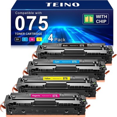 075 Toner Cartridge Set Compatible Replacement for Canon 075 075H Toner Cartridg