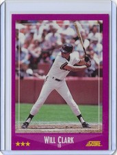 1988 Score - No. 78 - Will Clark - San Francisco Giants