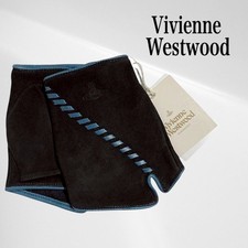 Vivienne Westwood Leather Fingerless Gloves Women Lamb Leather Brand Japan