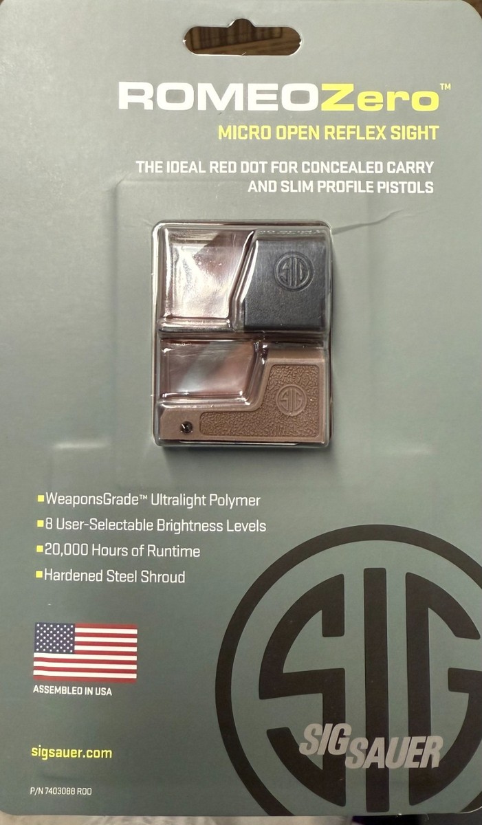 SIG SAUER ROMEOZero 1x 24 mm 3 MOA Red Dot Sight - Black (SOR01300