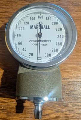 #ad Very Nice Vintage Marshall Sphygmomanometer blood pressure gauge works. $17.76