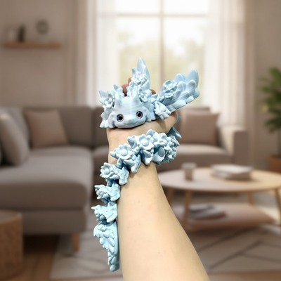 3D Axolotl Figur Papageien Vogel Deko Geschenk Miniatur Kunststoff