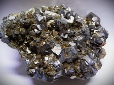 Arsenkies,Pyrit von d. Velardena Mine, b. Torreon / Mexiko,alte,hist.Erzstufe