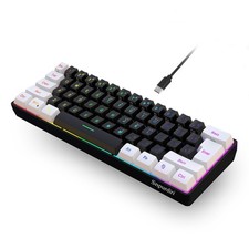 60 Percent Wired Gaming Keyboard RGB Backlit Mini Waterproof Compact Keyboard