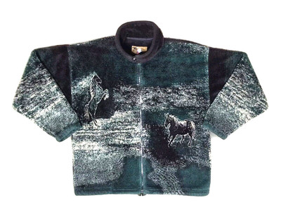 *VINTAGE* Size MEDIUM - BEAR RIDGE Mens Jacket Horses Dancing *MADE IN USA*