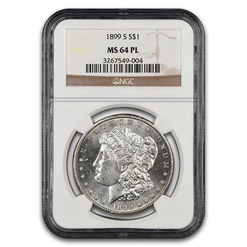 1899-S Morgan Dollar MS-64 NGC (PL)