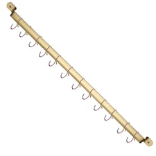 Kyraton Kitchen Utensil Rack, Kitchen Rack With Gold Titanium Plating,Rail Ra...