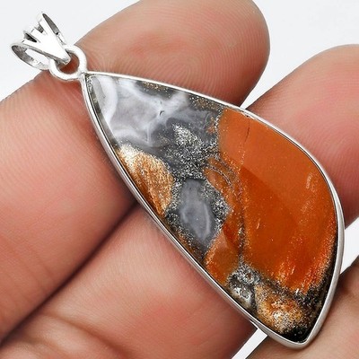 Natural Tabu Jasper 925 Sterling Silver Pendant Fall Gift SDP124581