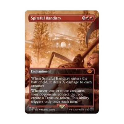 WotC Universes Beyond: Lord of the R  Spiteful Banditry (Borderless) (MR) ( NM