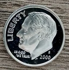 2000-S 90% Silver Dcam Proof Roosevelt Dime ~ Ships Free!